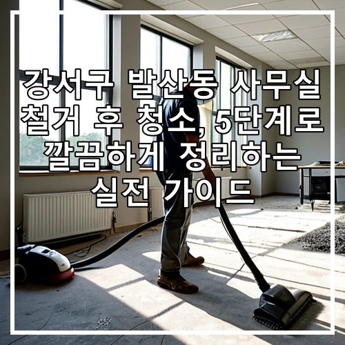 강서구 발산동 사무실 철거 후 청소, 5단계로 깔끔하게 정리하는 실전 가이드