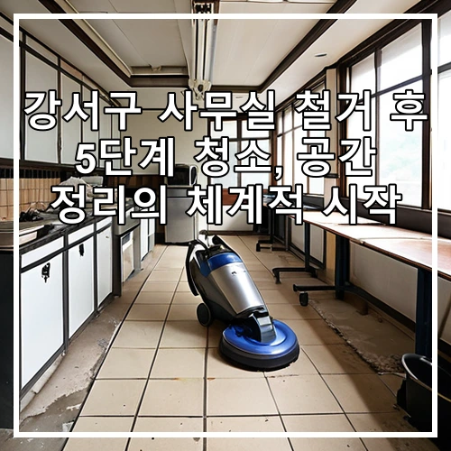 강서구 사무실 철거 후 5단계 청소, 공간 정리의 체계적 시작