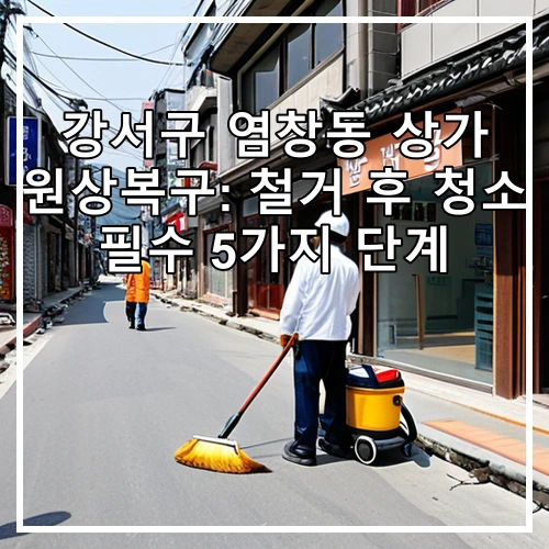 강서구 염창동 상가 원상복구: 철거 후 청소 필수 5가지 단계