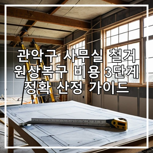 관악구 사무실 철거 원상복구 비용 3단계 정확 산정 가이드