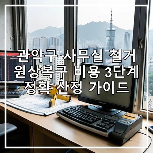 관악구 사무실 철거 원상복구 비용 3단계 정확 산정 가이드