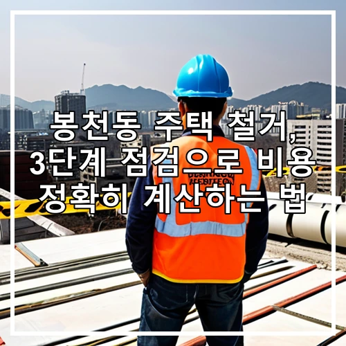 봉천동 주택 철거, 3단계 점검으로 비용 정확히 계산하는 법