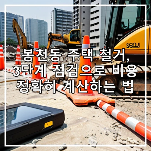 봉천동 주택 철거, 3단계 점검으로 비용 정확히 계산하는 법