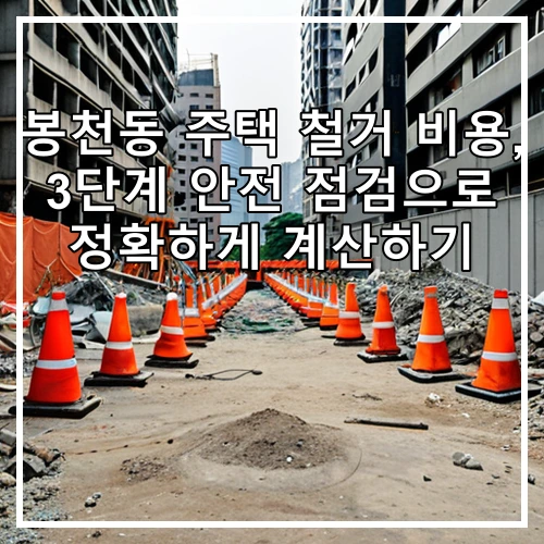봉천동 주택 철거 비용, 3단계 안전 점검으로 정확하게 계산하기