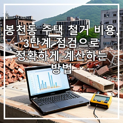봉천동 주택 철거 비용, 3단계 점검으로 정확하게 계산하는 방법