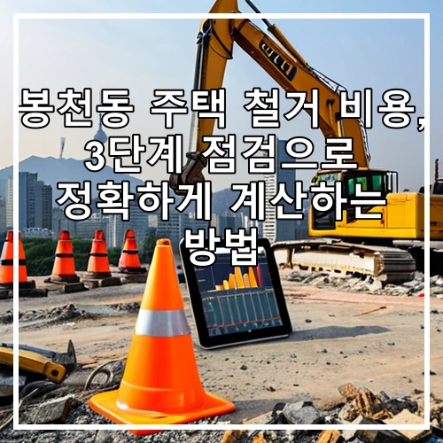 봉천동 주택 철거 비용, 3단계 점검으로 정확하게 계산하는 방법