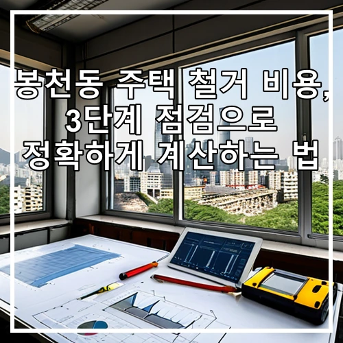 봉천동 주택 철거 비용, 3단계 점검으로 정확하게 계산하는 법