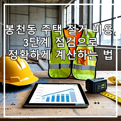 봉천동 주택 철거 비용, 3단계 점검으로 정확하게 계산하는 법