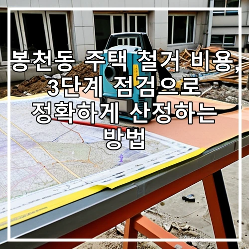 봉천동 주택 철거 비용, 3단계 점검으로 정확하게 산정하는 방법