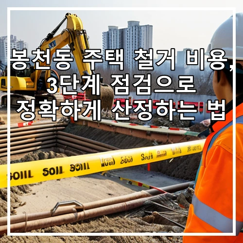 봉천동 주택 철거 비용, 3단계 점검으로 정확하게 산정하는 법