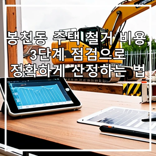 봉천동 주택 철거 비용, 3단계 점검으로 정확하게 산정하는 법