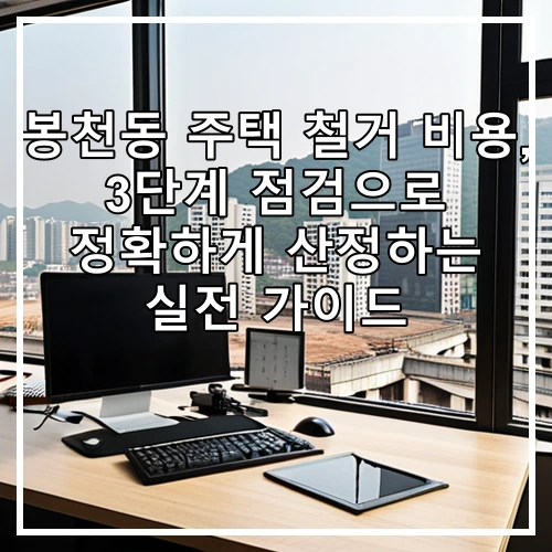 봉천동 주택 철거 비용, 3단계 점검으로 정확하게 산정하는 실전 가이드