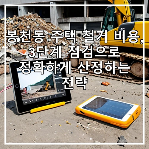 봉천동 주택 철거 비용, 3단계 점검으로 정확하게 산정하는 전략