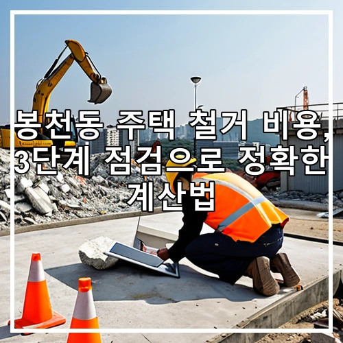 봉천동 주택 철거 비용, 3단계 점검으로 정확한 계산법