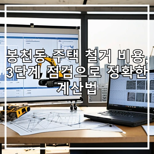 봉천동 주택 철거 비용, 3단계 점검으로 정확한 계산법