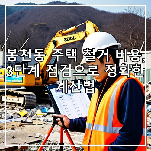 봉천동 주택 철거 비용, 3단계 점검으로 정확한 계산법