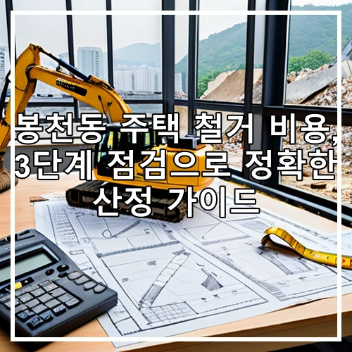 봉천동 주택 철거 비용, 3단계 점검으로 정확한 산정 가이드