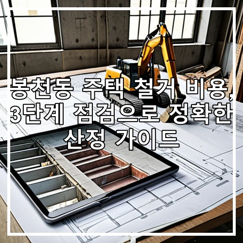 봉천동 주택 철거 비용, 3단계 점검으로 정확한 산정 가이드