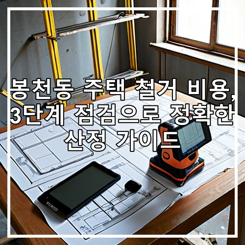 봉천동 주택 철거 비용, 3단계 점검으로 정확한 산정 가이드