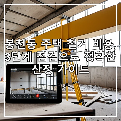 봉천동 주택 철거 비용, 3단계 점검으로 정확한 산정 가이드