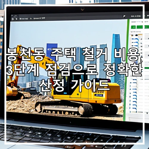 봉천동 주택 철거 비용, 3단계 점검으로 정확한 산정 가이드