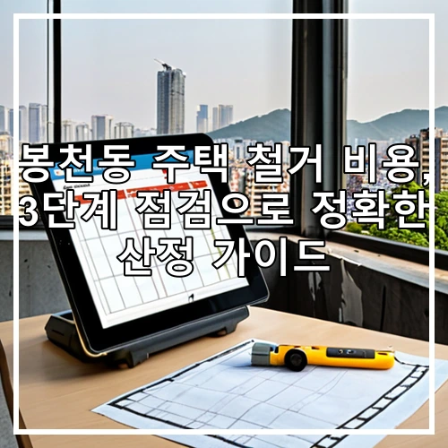 봉천동 주택 철거 비용, 3단계 점검으로 정확한 산정 가이드