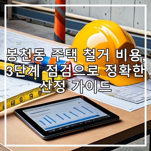 봉천동 주택 철거 비용, 3단계 점검으로 정확한 산정 가이드