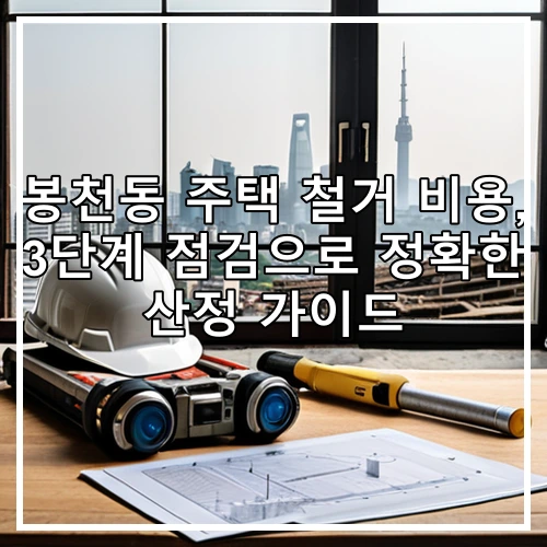 봉천동 주택 철거 비용, 3단계 점검으로 정확한 산정 가이드