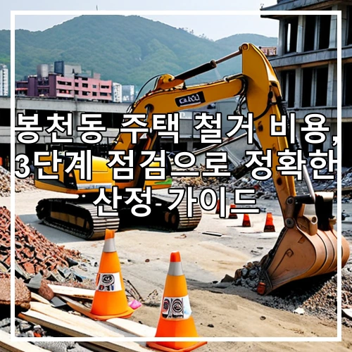봉천동 주택 철거 비용, 3단계 점검으로 정확한 산정 가이드