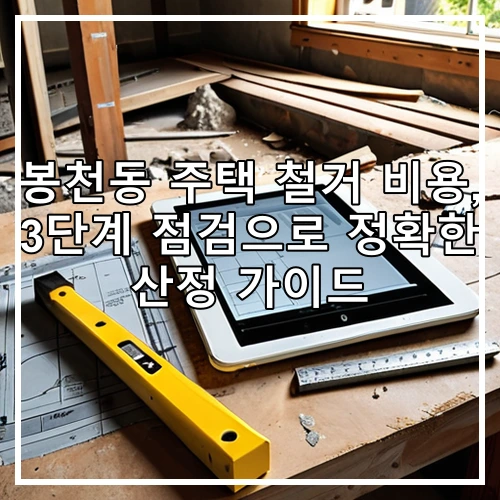 봉천동 주택 철거 비용, 3단계 점검으로 정확한 산정 가이드