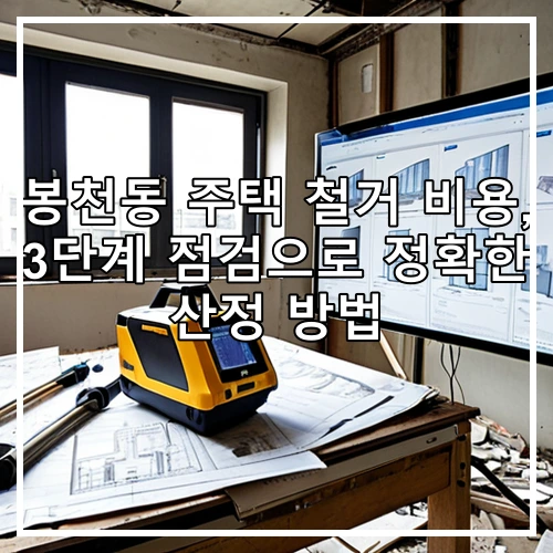 봉천동 주택 철거 비용, 3단계 점검으로 정확한 산정 방법