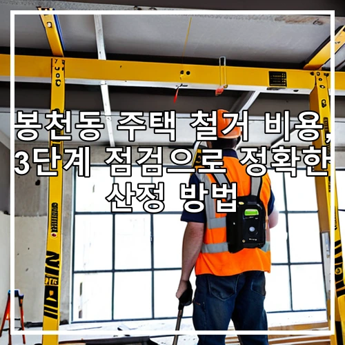 봉천동 주택 철거 비용, 3단계 점검으로 정확한 산정 방법