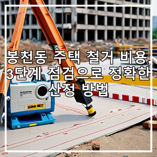 봉천동 주택 철거 비용, 3단계 점검으로 정확한 산정 방법