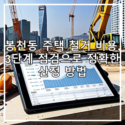 봉천동 주택 철거 비용, 3단계 점검으로 정확한 산정 방법