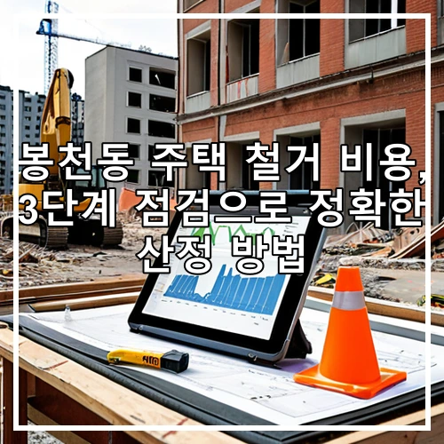 봉천동 주택 철거 비용, 3단계 점검으로 정확한 산정 방법