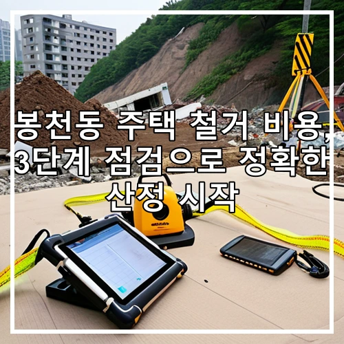 봉천동 주택 철거 비용, 3단계 점검으로 정확한 산정 시작
