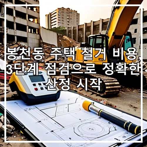 봉천동 주택 철거 비용, 3단계 점검으로 정확한 산정 시작