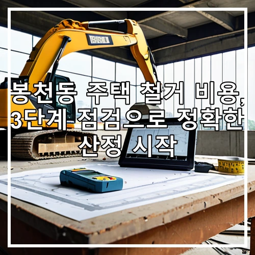 봉천동 주택 철거 비용, 3단계 점검으로 정확한 산정 시작