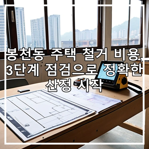 봉천동 주택 철거 비용, 3단계 점검으로 정확한 산정 시작