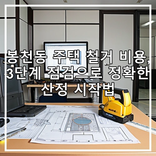 봉천동 주택 철거 비용, 3단계 점검으로 정확한 산정 시작법