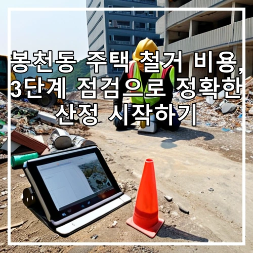 봉천동 주택 철거 비용, 3단계 점검으로 정확한 산정 시작하기
