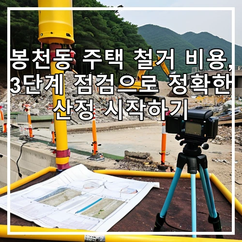봉천동 주택 철거 비용, 3단계 점검으로 정확한 산정 시작하기