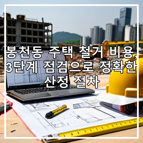 봉천동 주택 철거 비용, 3단계 점검으로 정확한 산정 절차