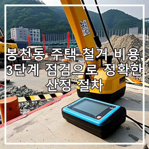 봉천동 주택 철거 비용, 3단계 점검으로 정확한 산정 절차