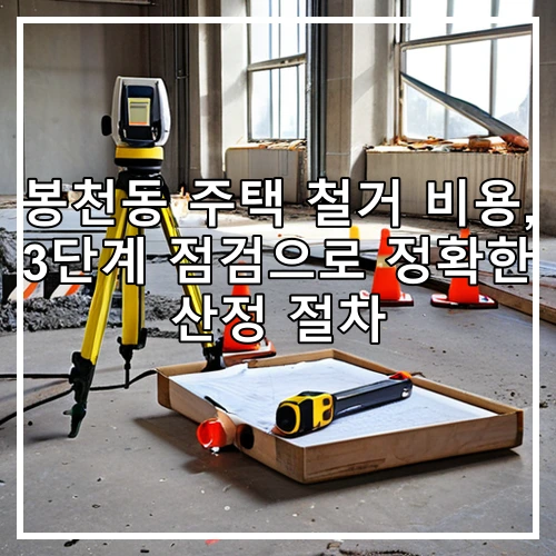 봉천동 주택 철거 비용, 3단계 점검으로 정확한 산정 절차