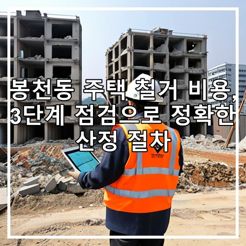 봉천동 주택 철거 비용, 3단계 점검으로 정확한 산정 절차