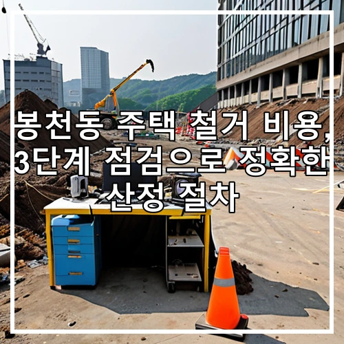 봉천동 주택 철거 비용, 3단계 점검으로 정확한 산정 절차