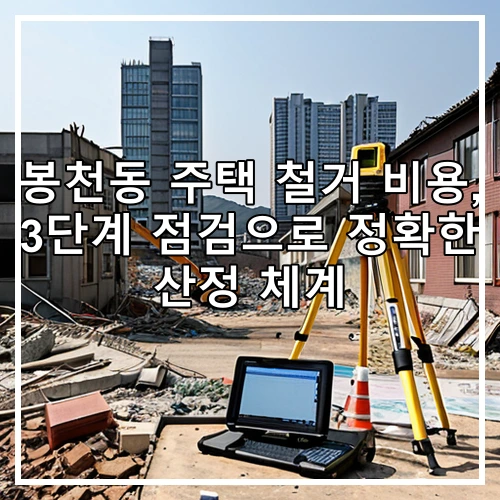 봉천동 주택 철거 비용, 3단계 점검으로 정확한 산정 체계