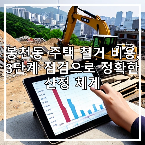 봉천동 주택 철거 비용, 3단계 점검으로 정확한 산정 체계