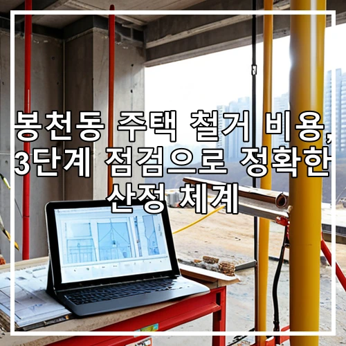 봉천동 주택 철거 비용, 3단계 점검으로 정확한 산정 체계